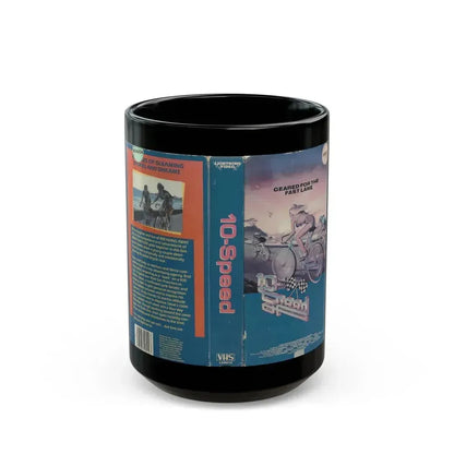 10 SPEED LIGHTNING VIDEO (VHS COVER) - Black Coffee Mug 15oz - Go Mug Yourself