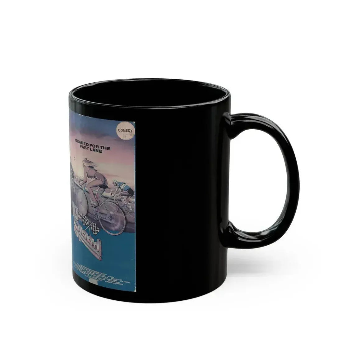 10 SPEED LIGHTNING VIDEO (VHS COVER) - Black Coffee Mug - Go Mug Yourself