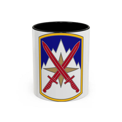 10 Sustainment Brigade (U.S. Army) Accent Coffee Mug-11oz-Black-Go Mug Yourself