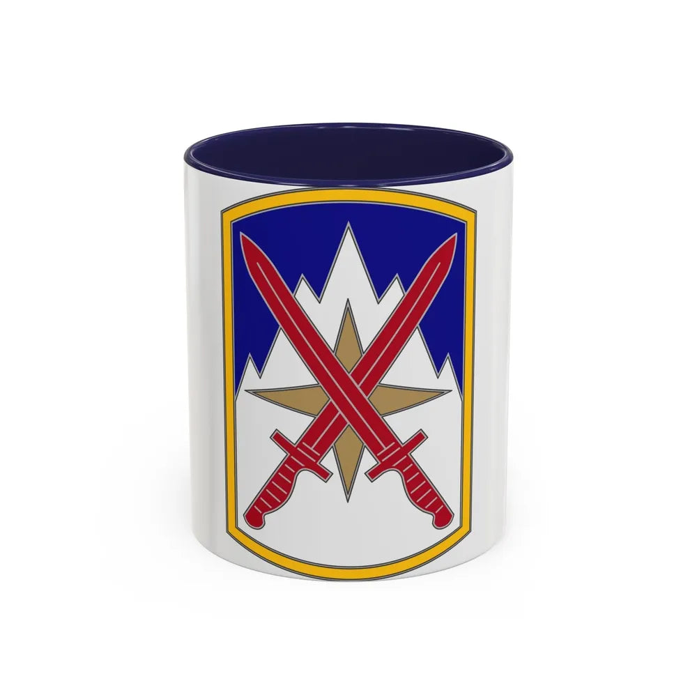 10 Sustainment Brigade (U.S. Army) Accent Coffee Mug-11oz-Navy-Go Mug Yourself