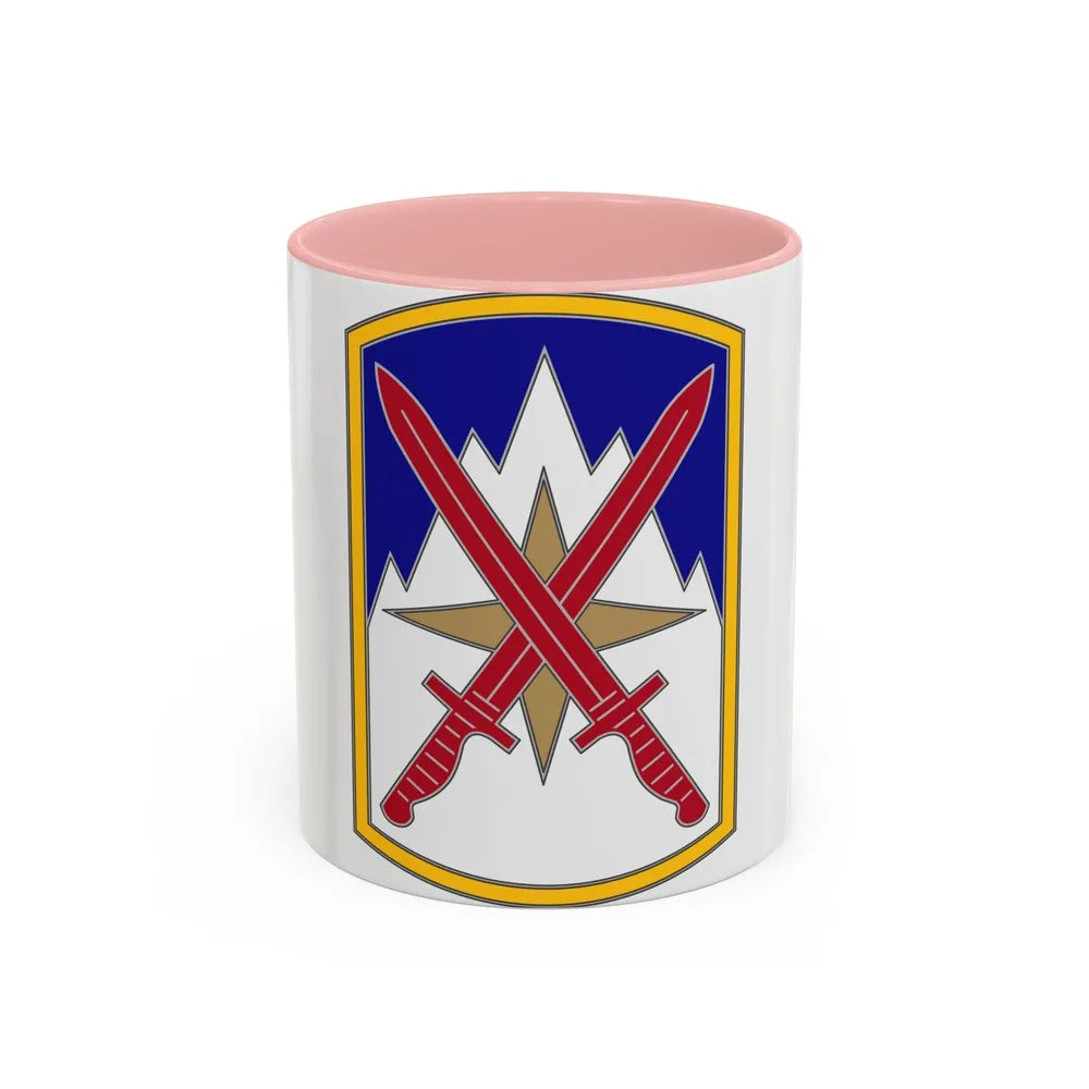 10 Sustainment Brigade (U.S. Army) Accent Coffee Mug-11oz-Pink-Go Mug Yourself