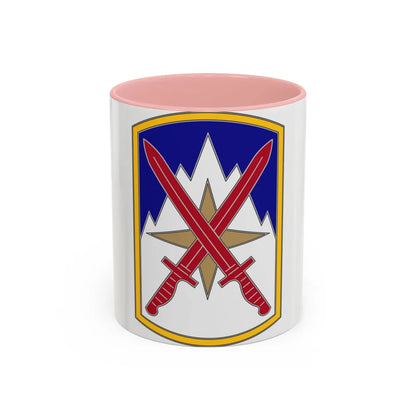 10 Sustainment Brigade (U.S. Army) Accent Coffee Mug-11oz-Pink-Go Mug Yourself