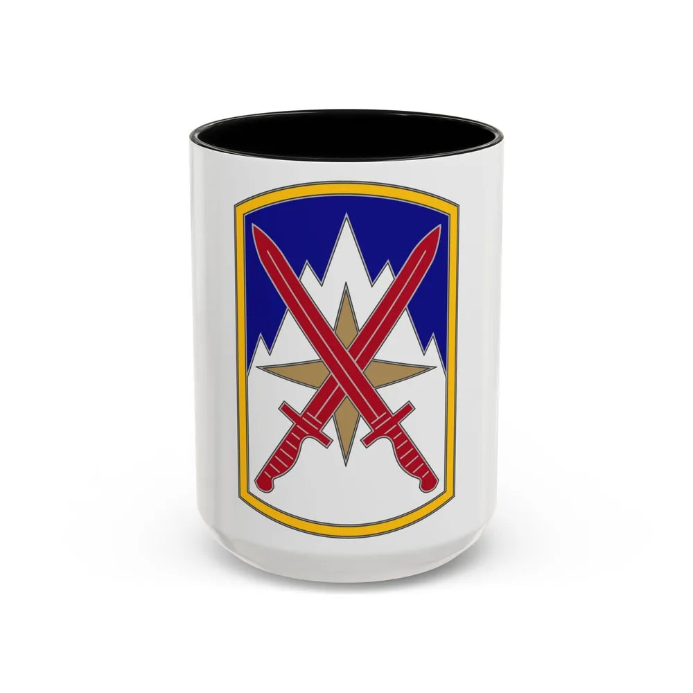 10 Sustainment Brigade (U.S. Army) Accent Coffee Mug-15oz-Black-Go Mug Yourself