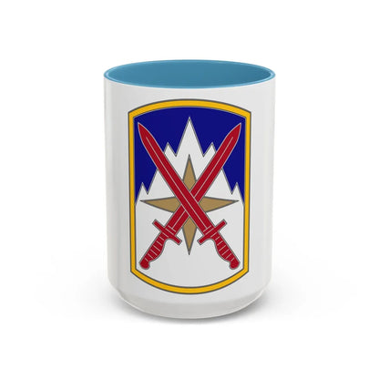 10 Sustainment Brigade (U.S. Army) Accent Coffee Mug-15oz-Light Blue-Go Mug Yourself