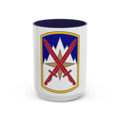 10 Sustainment Brigade (U.S. Army) Accent Coffee Mug-15oz-Navy-Go Mug Yourself