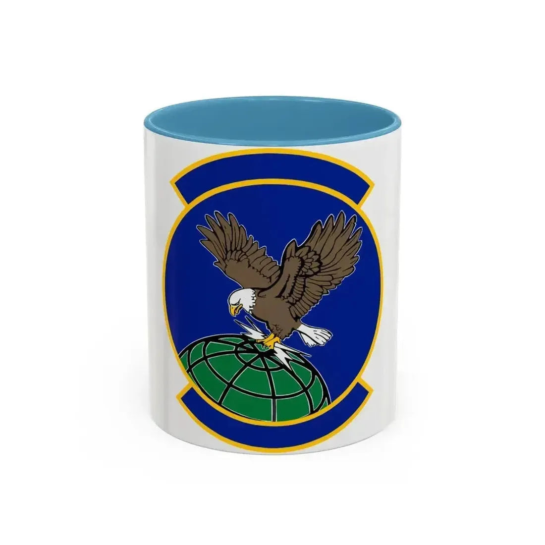 100 Aircraft Maintenance Squadron USAFE (U.S. Air Force) Accent Coffee Mug 11oz Light Blue - Go Mug Yourself