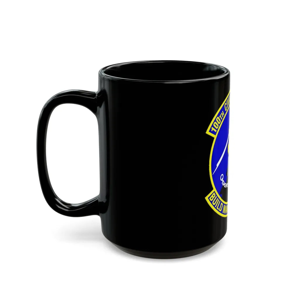 100 Civil Engineer Squadron USAFE (U.S. Air Force) Black Coffee Mug-Go Mug Yourself