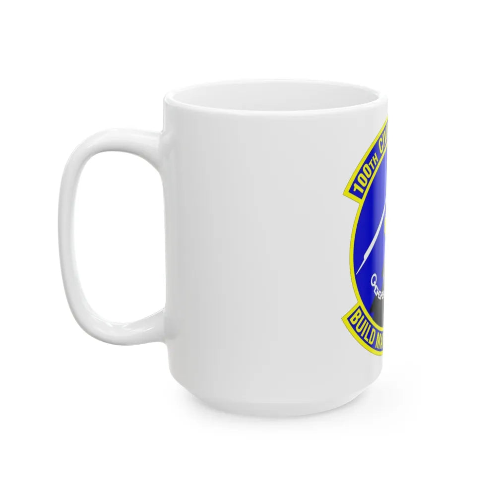 100 Civil Engineer Squadron USAFE (U.S. Air Force) White Coffee Mug-Go Mug Yourself