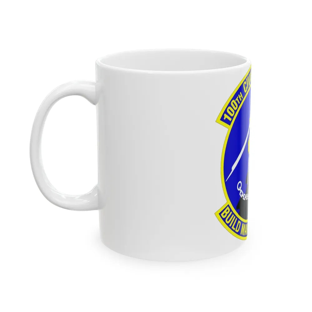 100 Civil Engineer Squadron USAFE (U.S. Air Force) White Coffee Mug-Go Mug Yourself