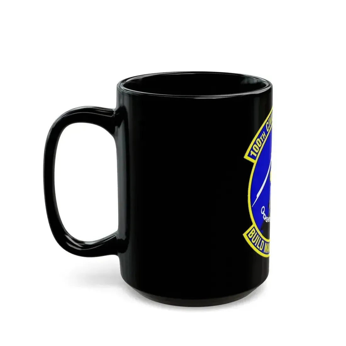 100 Civil Engineer Squadron USAFE (U.S. Air Force) Black Coffee Mug - Go Mug Yourself