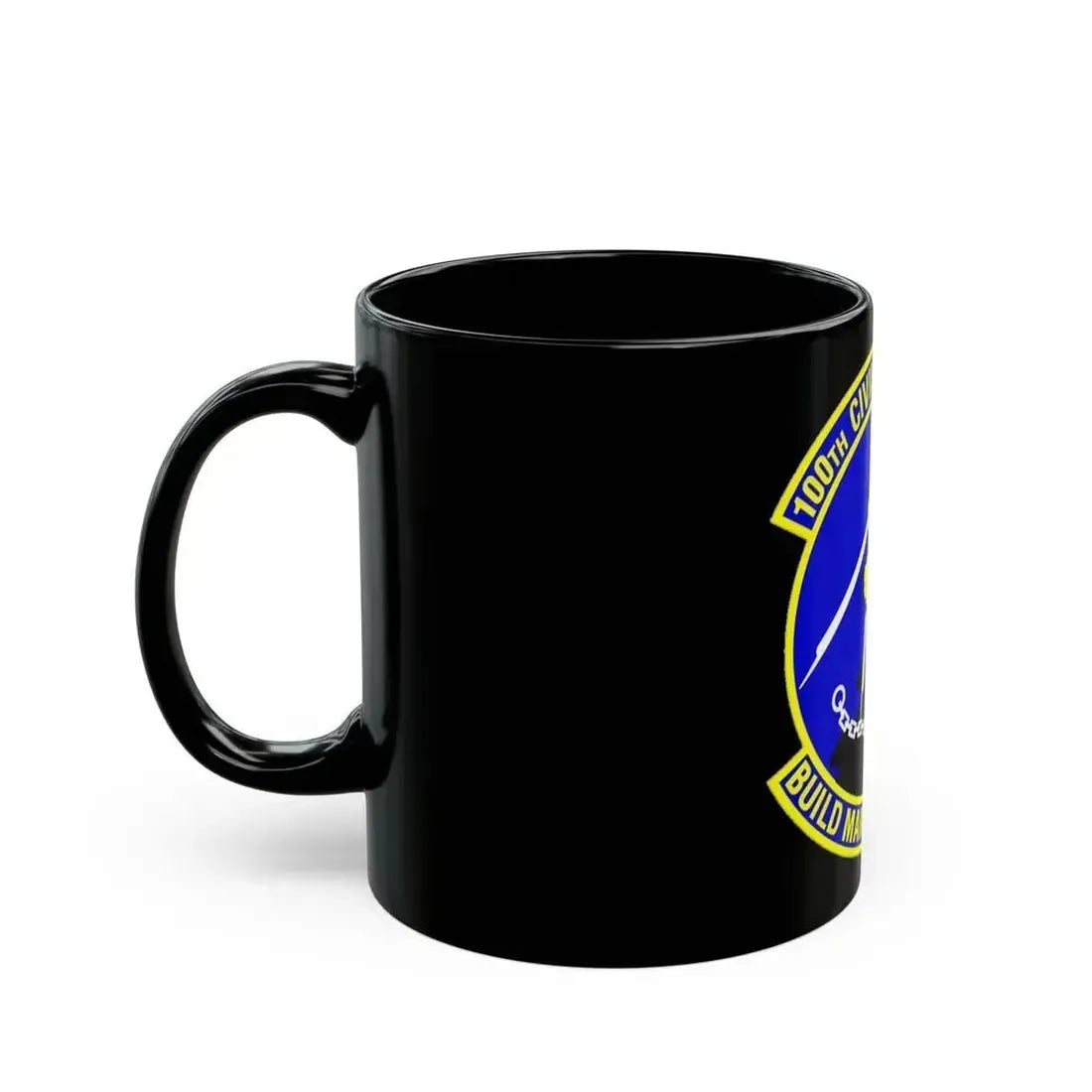 100 Civil Engineer Squadron USAFE (U.S. Air Force) Black Coffee Mug - Go Mug Yourself
