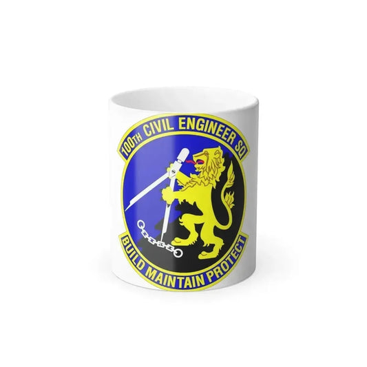 100 Civil Engineer Squadron USAFE (U.S. Air Force) Color Changing Coffee Mug 11oz - Go Mug Yourself
