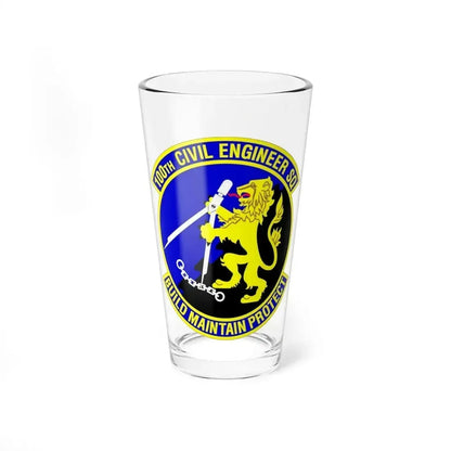 100 Civil Engineer Squadron USAFE (U.S. Air Force) Pint Glass 16oz 16oz - Go Mug Yourself