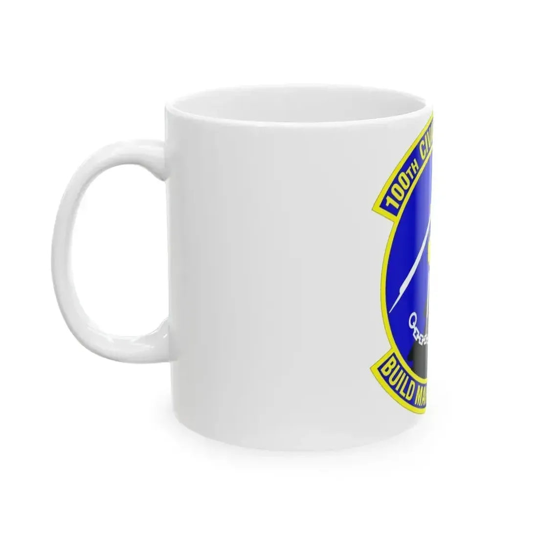 100 Civil Engineer Squadron USAFE (U.S. Air Force) White Coffee Mug - Go Mug Yourself