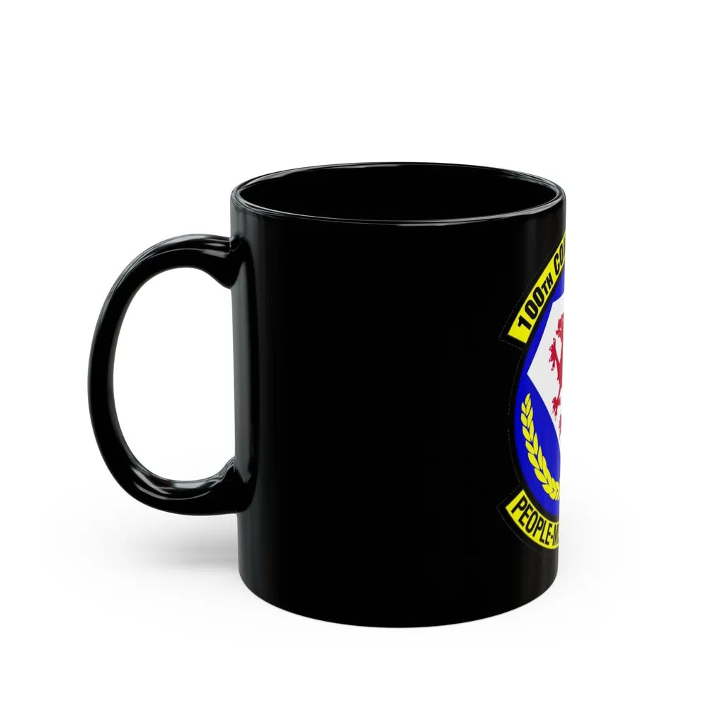 100 Comptroller Squadron USAFE (U.S. Air Force) Black Coffee Mug-Go Mug Yourself