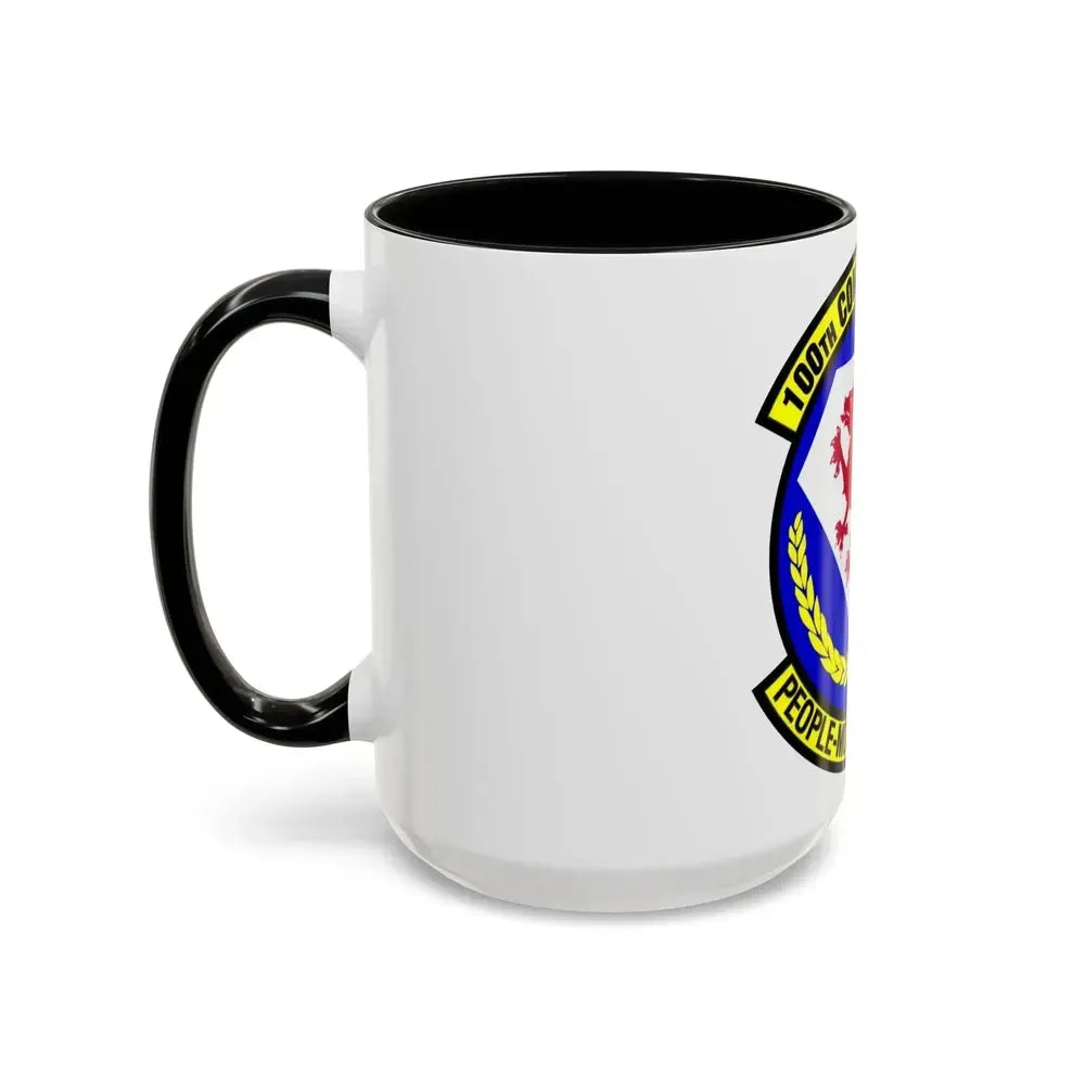 100 Comptroller Squadron USAFE (U.S. Air Force) Accent Coffee Mug - Go Mug Yourself