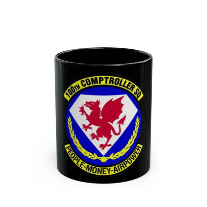100 Comptroller Squadron USAFE (U.S. Air Force) Black Coffee Mug 11oz - Go Mug Yourself
