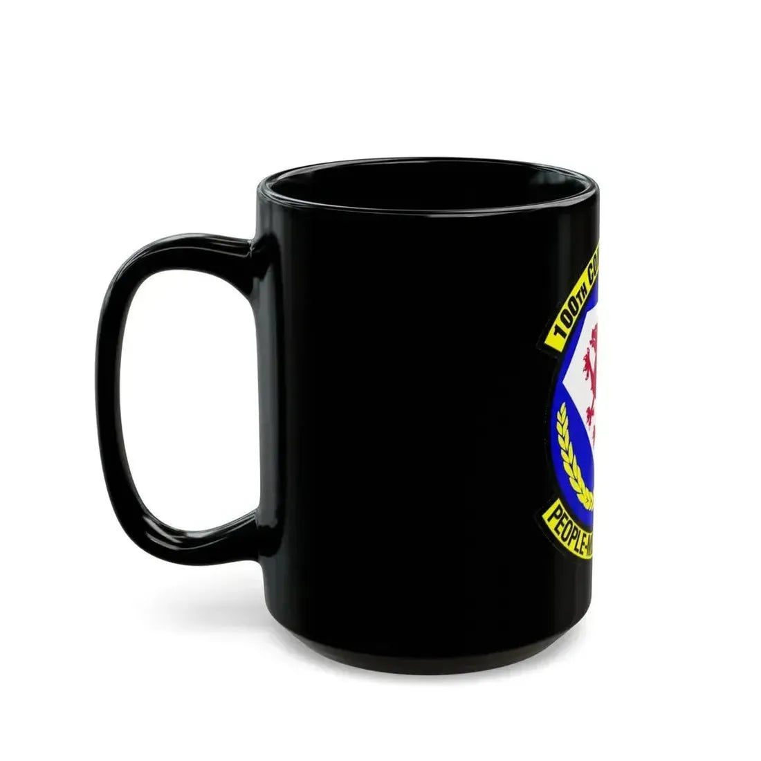 100 Comptroller Squadron USAFE (U.S. Air Force) Black Coffee Mug - Go Mug Yourself