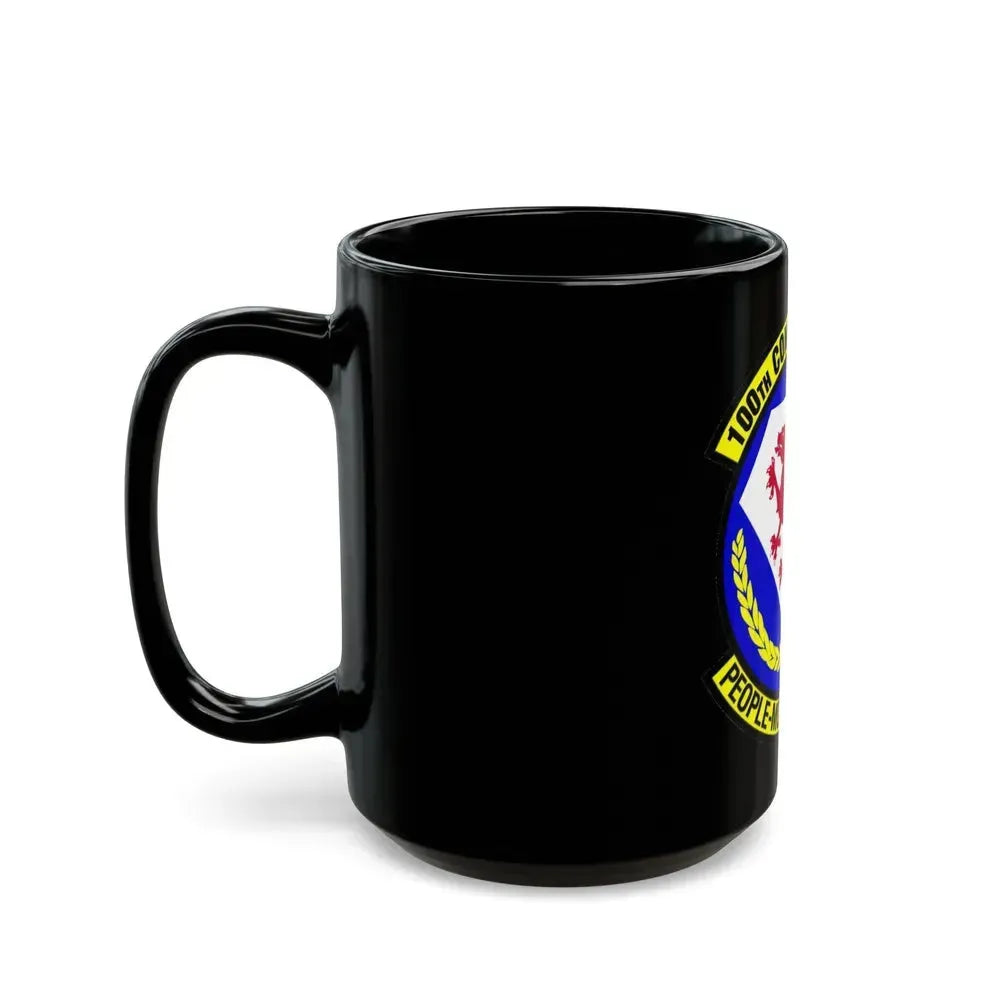 100 Comptroller Squadron USAFE (U.S. Air Force) Black Coffee Mug - Go Mug Yourself