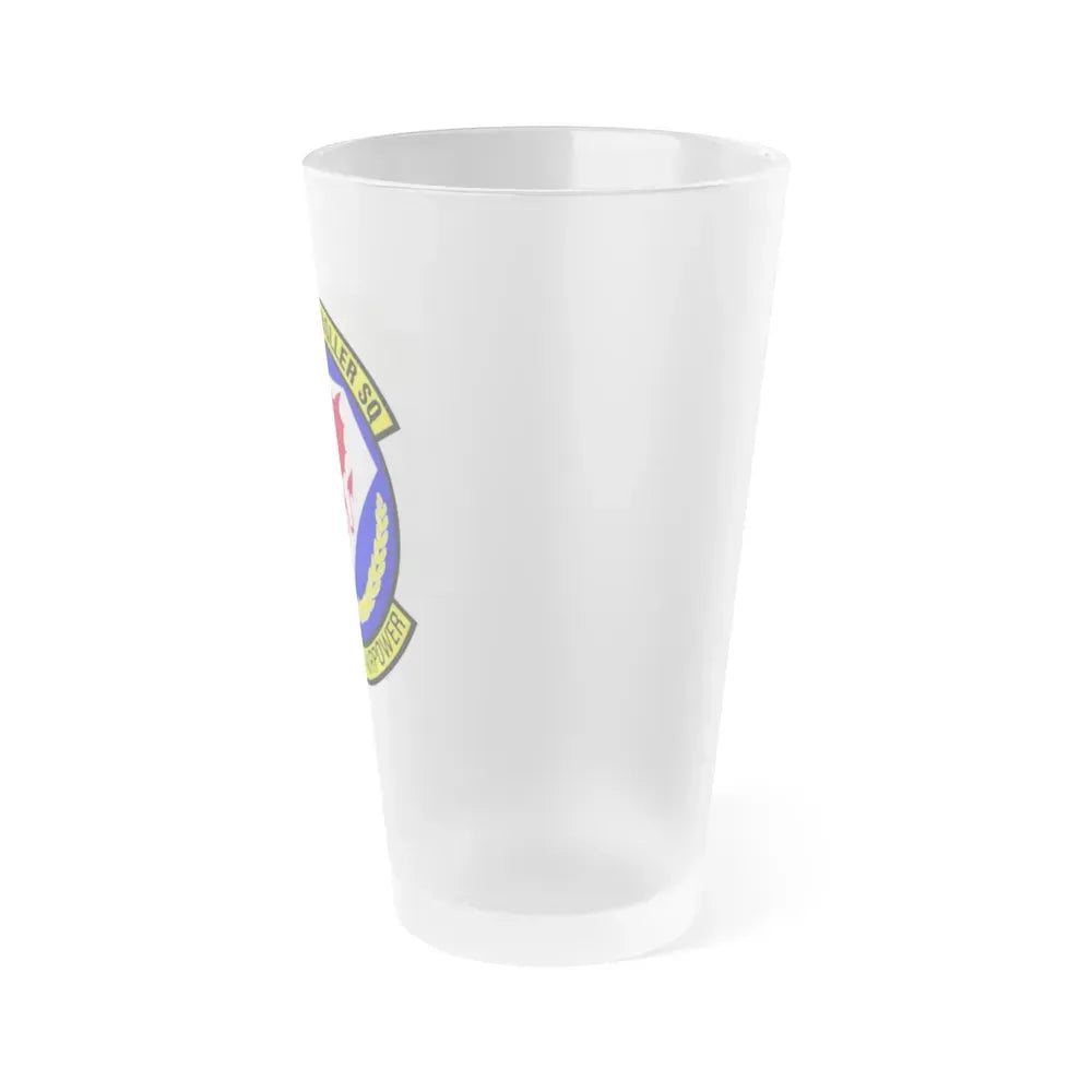 100 Comptroller Squadron USAFE (U.S. Air Force) Frosted Pint Glass 16oz - Go Mug Yourself
