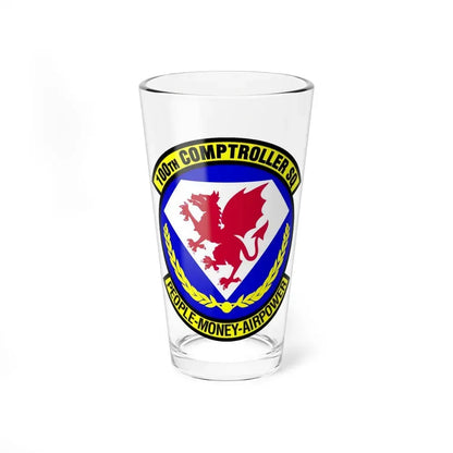 100 Comptroller Squadron USAFE (U.S. Air Force) Pint Glass 16oz 16oz - Go Mug Yourself
