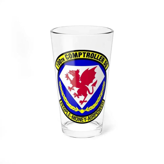 100 Comptroller Squadron USAFE (U.S. Air Force) Pint Glass 16oz 16oz - Go Mug Yourself