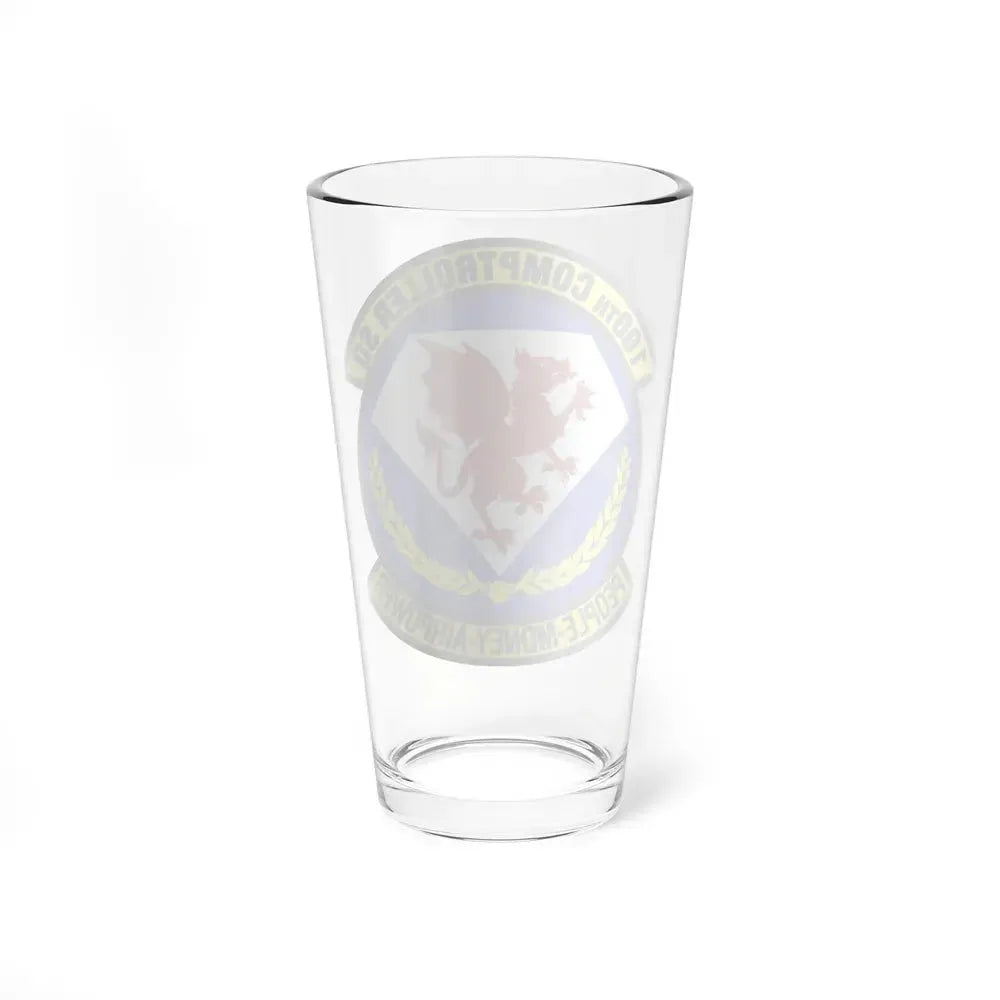100 Comptroller Squadron USAFE (U.S. Air Force) Pint Glass 16oz - Go Mug Yourself