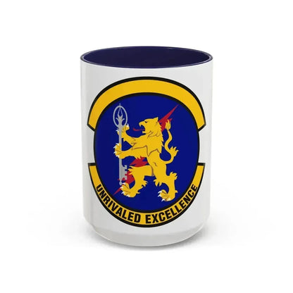 100 Logistics Readiness Squadron USAFE (U.S. Air Force) Accent Coffee Mug 15oz Navy - Go Mug Yourself