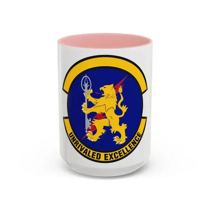 100 Logistics Readiness Squadron USAFE (U.S. Air Force) Accent Coffee Mug 15oz Pink - Go Mug Yourself