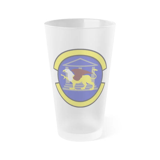 100 Maintenance Operations Squadron USAFE (U.S. Air Force) Frosted Pint Glass 16oz-16oz-Frosted-Go Mug Yourself