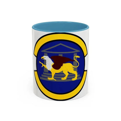 100 Maintenance Operations Squadron USAFE (U.S. Air Force) Accent Coffee Mug 11oz Light Blue - Go Mug Yourself