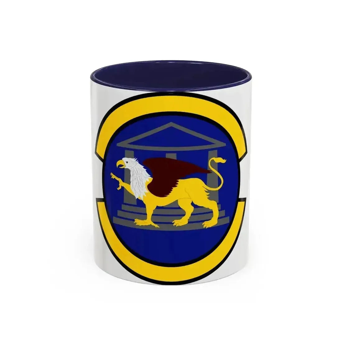 100 Maintenance Operations Squadron USAFE (U.S. Air Force) Accent Coffee Mug 11oz Navy - Go Mug Yourself