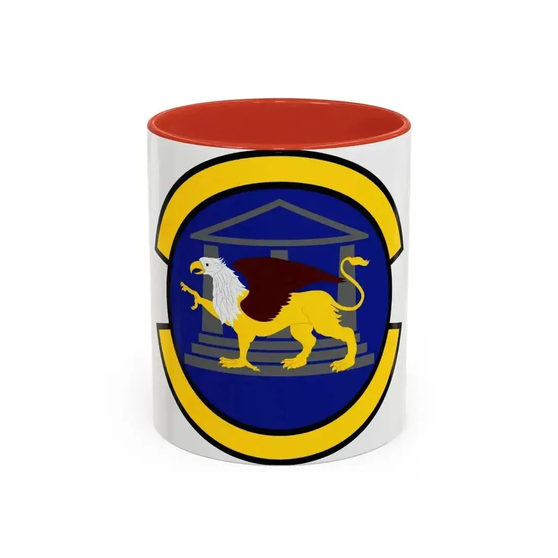 100 Maintenance Operations Squadron USAFE (U.S. Air Force) Accent Coffee Mug 11oz Red - Go Mug Yourself