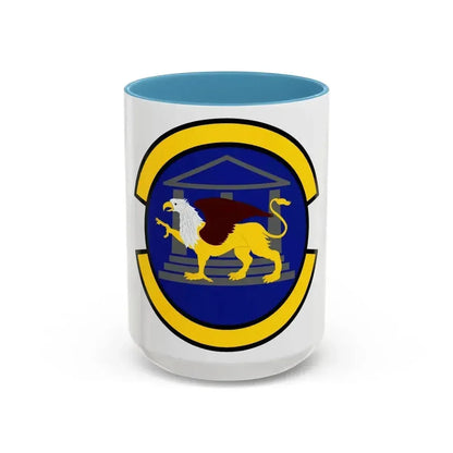 100 Maintenance Operations Squadron USAFE (U.S. Air Force) Accent Coffee Mug 15oz Light Blue - Go Mug Yourself