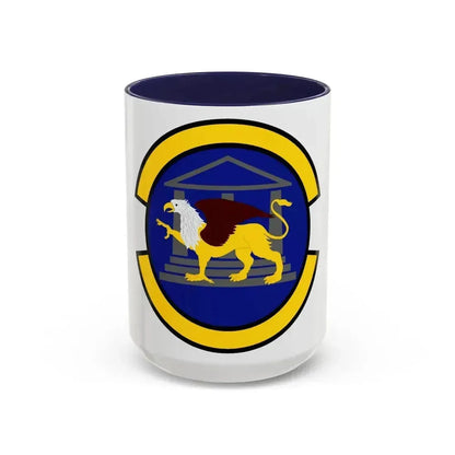 100 Maintenance Operations Squadron USAFE (U.S. Air Force) Accent Coffee Mug 15oz Navy - Go Mug Yourself