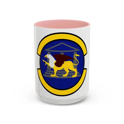 100 Maintenance Operations Squadron USAFE (U.S. Air Force) Accent Coffee Mug 15oz Pink - Go Mug Yourself