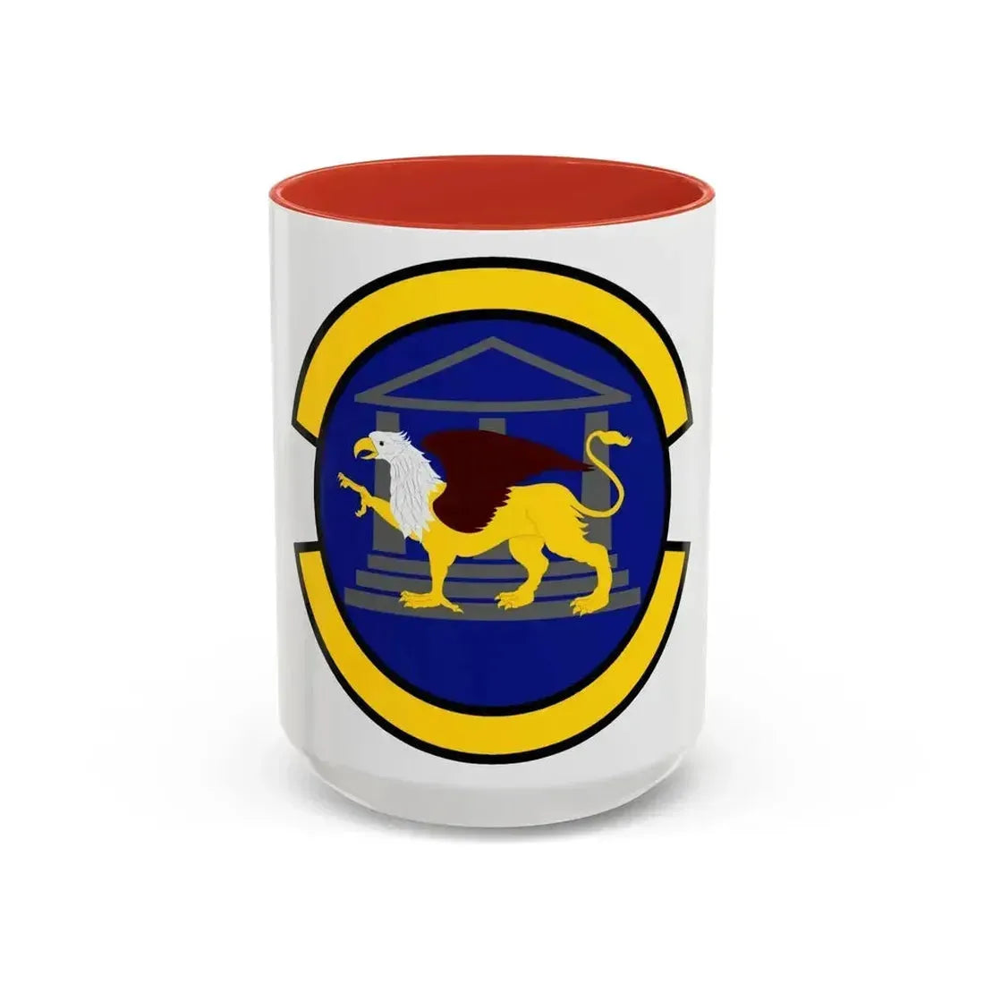 100 Maintenance Operations Squadron USAFE (U.S. Air Force) Accent Coffee Mug 15oz Red - Go Mug Yourself