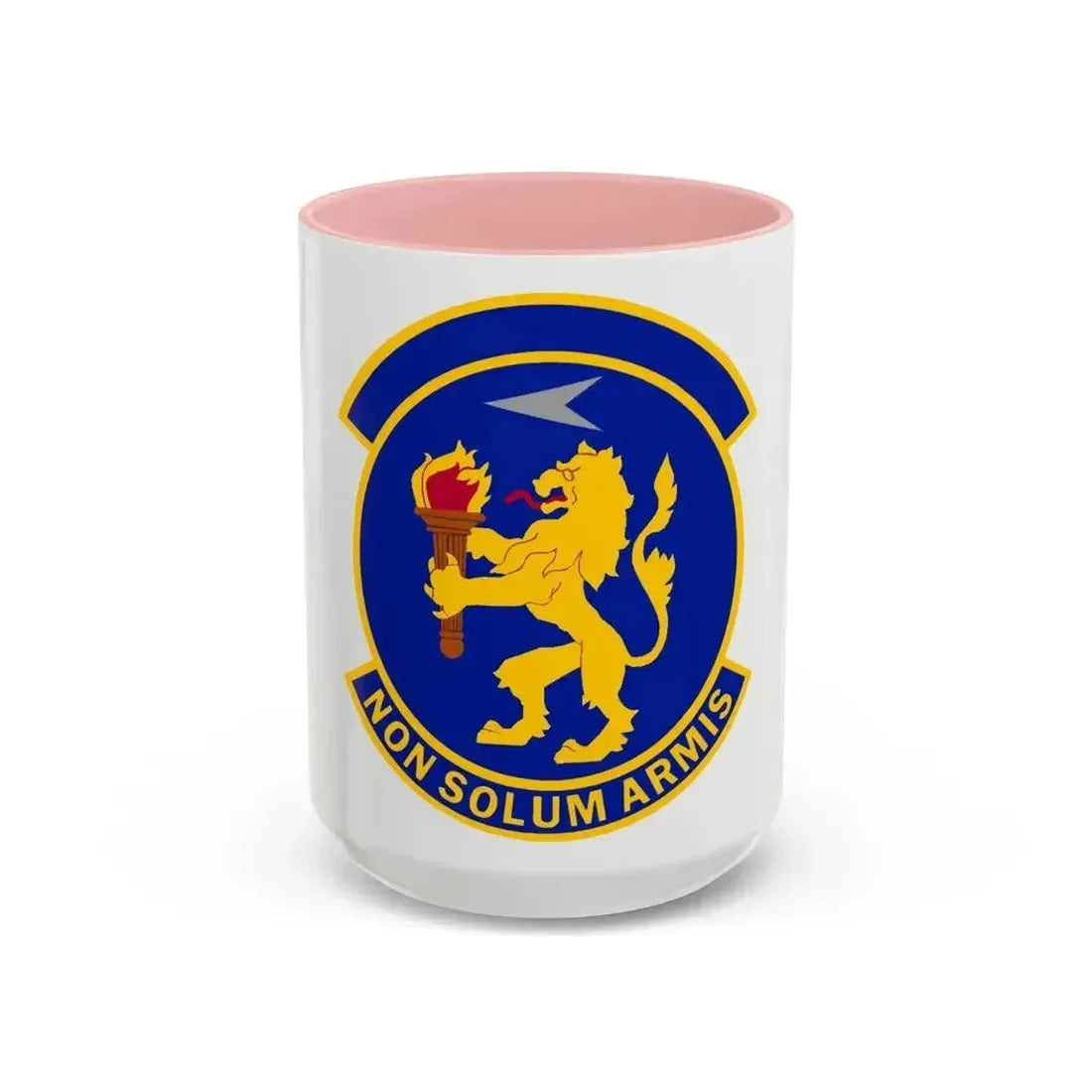 100 Operations Support Squadron USAFE (U.S. Air Force) Accent Coffee Mug 15oz Pink - Go Mug Yourself