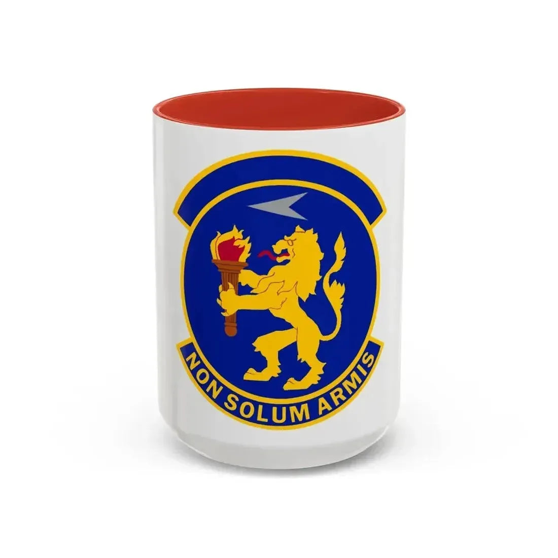100 Operations Support Squadron USAFE (U.S. Air Force) Accent Coffee Mug 15oz Red - Go Mug Yourself