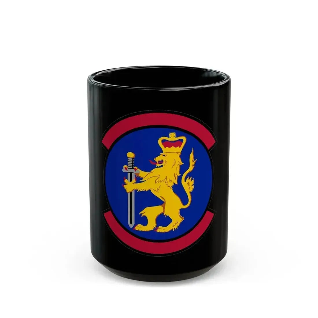 100 Security Forces Squadron USAFE (U.S. Air Force) Black Coffee Mug 15oz - Go Mug Yourself