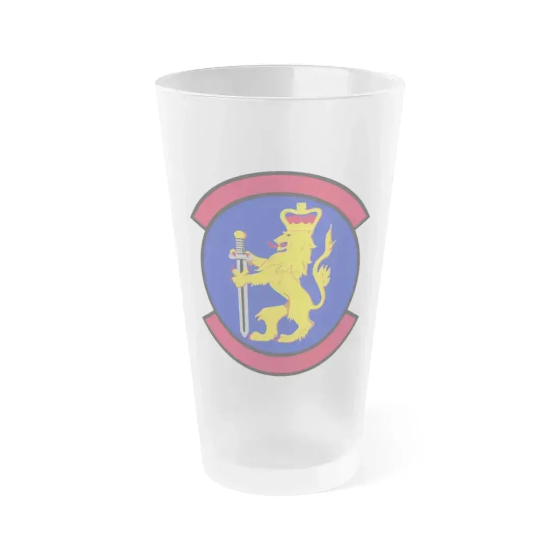 100 Security Forces Squadron USAFE (U.S. Air Force) Frosted Pint Glass 16oz 16oz Frosted - Go Mug Yourself