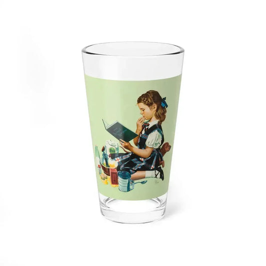 100 Simple Recipes (Magazine Illustration) Pint Glass 16oz 16oz - Go Mug Yourself