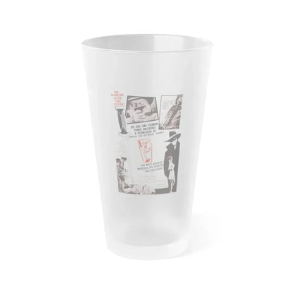 1000 EYES OF DR.MABUSE (4) 1960 Movie Poster - Frosted Pint Glass 16oz 16oz Frosted - Go Mug Yourself