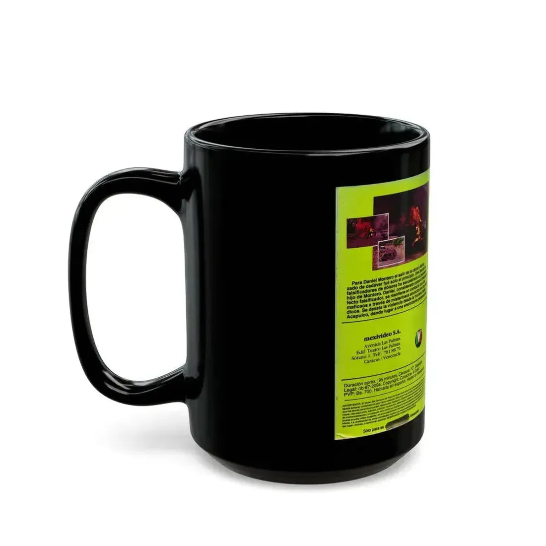 1000 MILLAS AL SUR (VHS COVER) - Black Coffee Mug - Go Mug Yourself