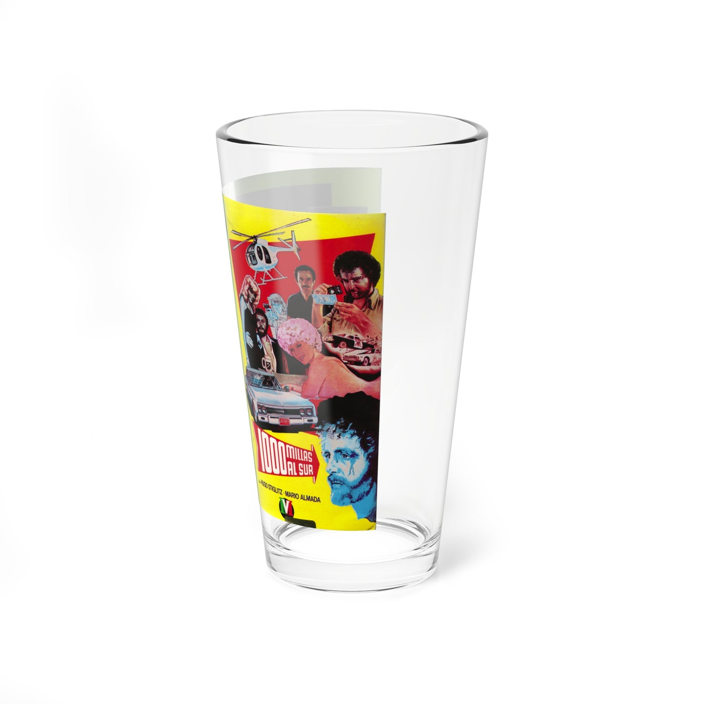 1000 MILLAS AL SUR (VHS COVER) Pint Glass 16oz-Go Mug Yourself