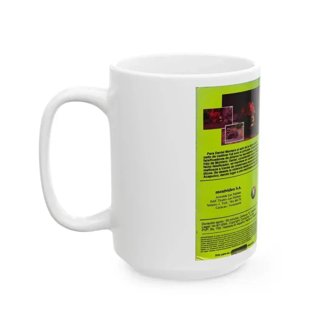 1000 MILLAS AL SUR (VHS COVER) - White Coffee Mug - Go Mug Yourself