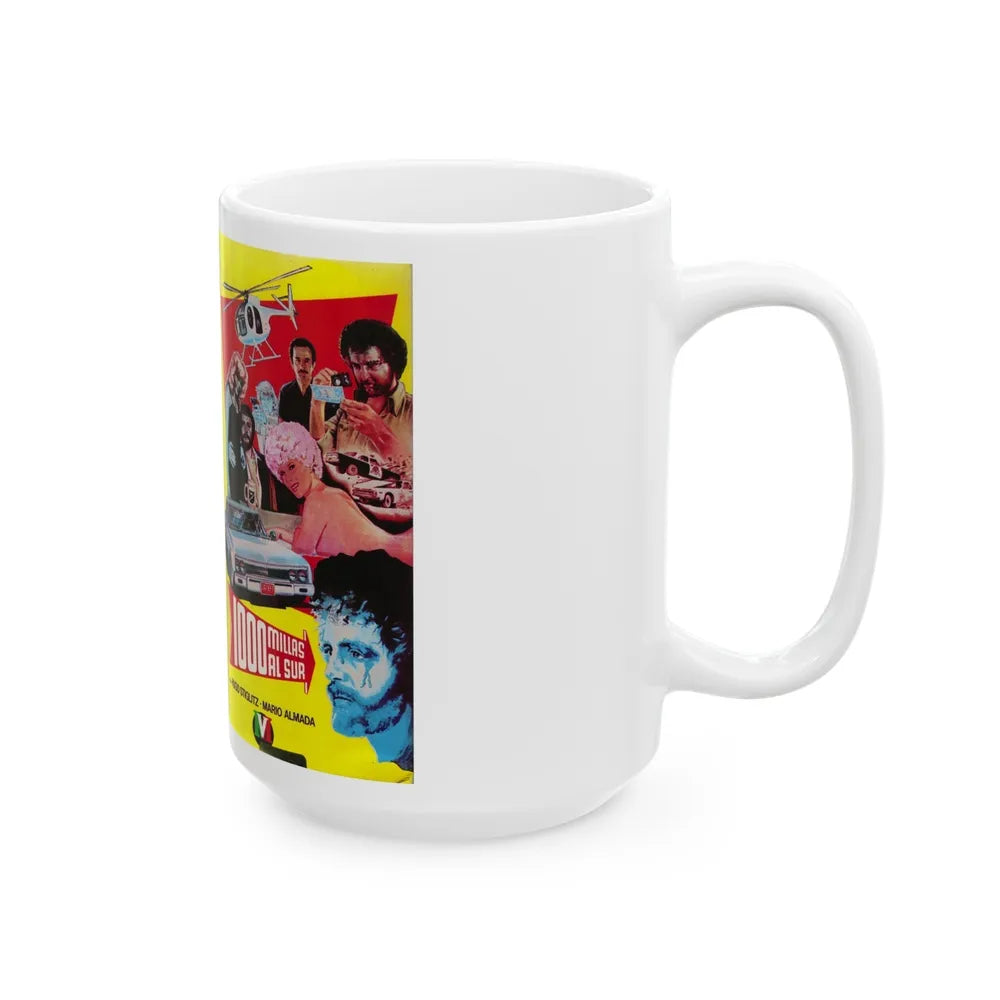 1000 MILLAS AL SUR (VHS COVER) - White Coffee Mug-Go Mug Yourself