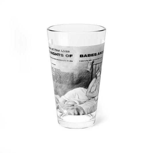 1,000 Nights of Babes and Booze, True War, July 1958 (Magazine Illustration) Pint Glass 16oz-16oz-Go Mug Yourself