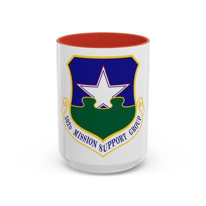 502d Mission Support Group (U.S. Air Force) Accent Coffee Mug