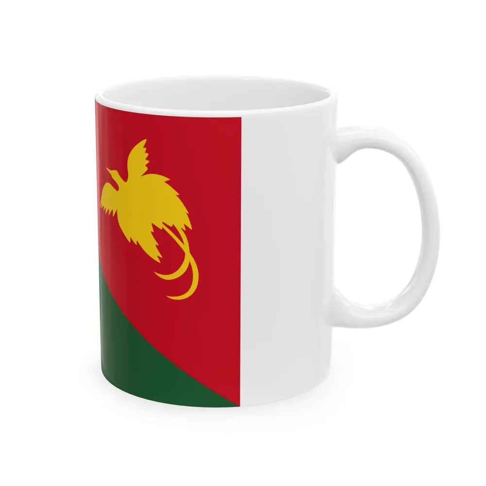 Flag of East Sepik Papa New Guinea - White Coffee Mug-Go Mug Yourself